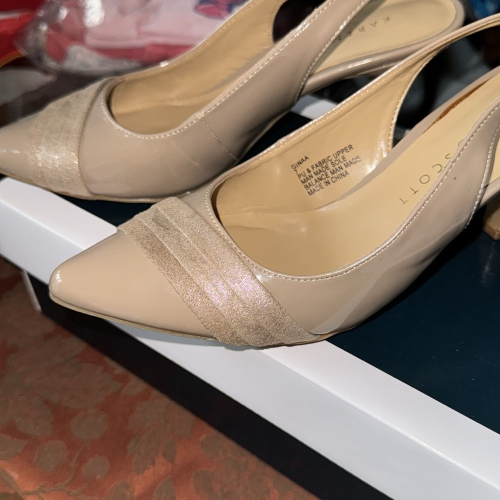 Karen Scott Women's Beige Pumps Size 7 - Picture 4 of 12